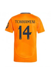 Real Madrid Aurelien Tchouameni #14 Fotballdrakt Borte Klær 2024-25 Korte ermer